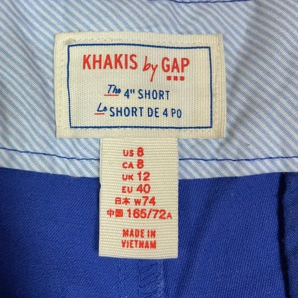Gap 4 Inch Short Size 8 - Picture 2 of 6
